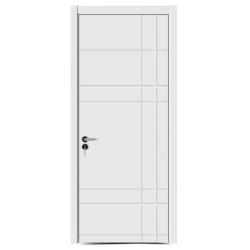 GJ-S536 White lacquered mdf wood PU-pinging door